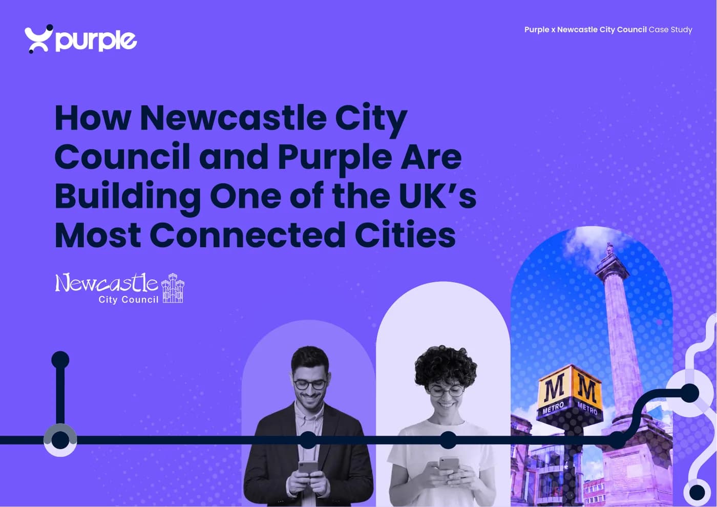 Front cover of the Newcastle City Council case study PDF