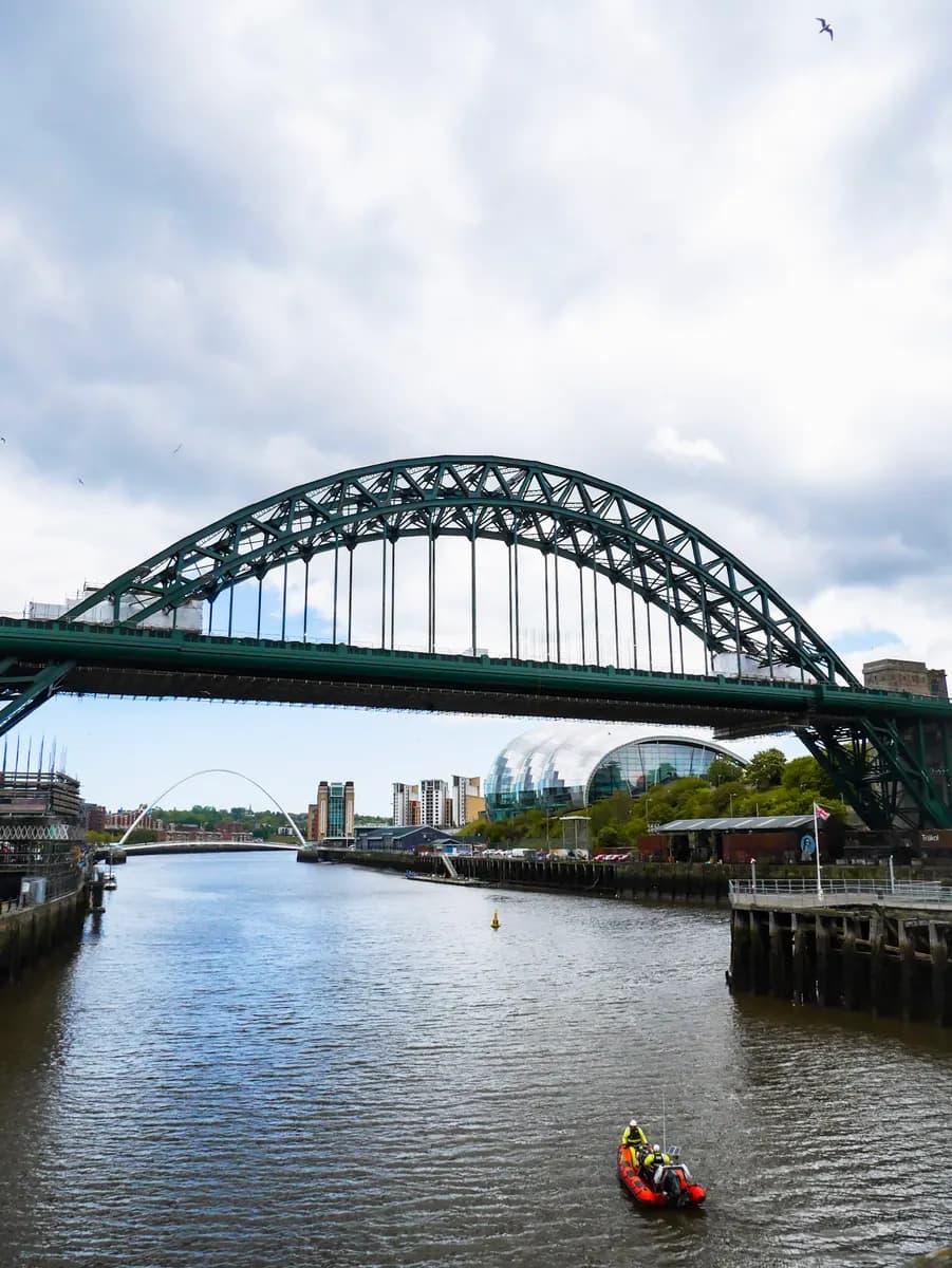 The Tyne Bridge over the River Tyne in Newcastle