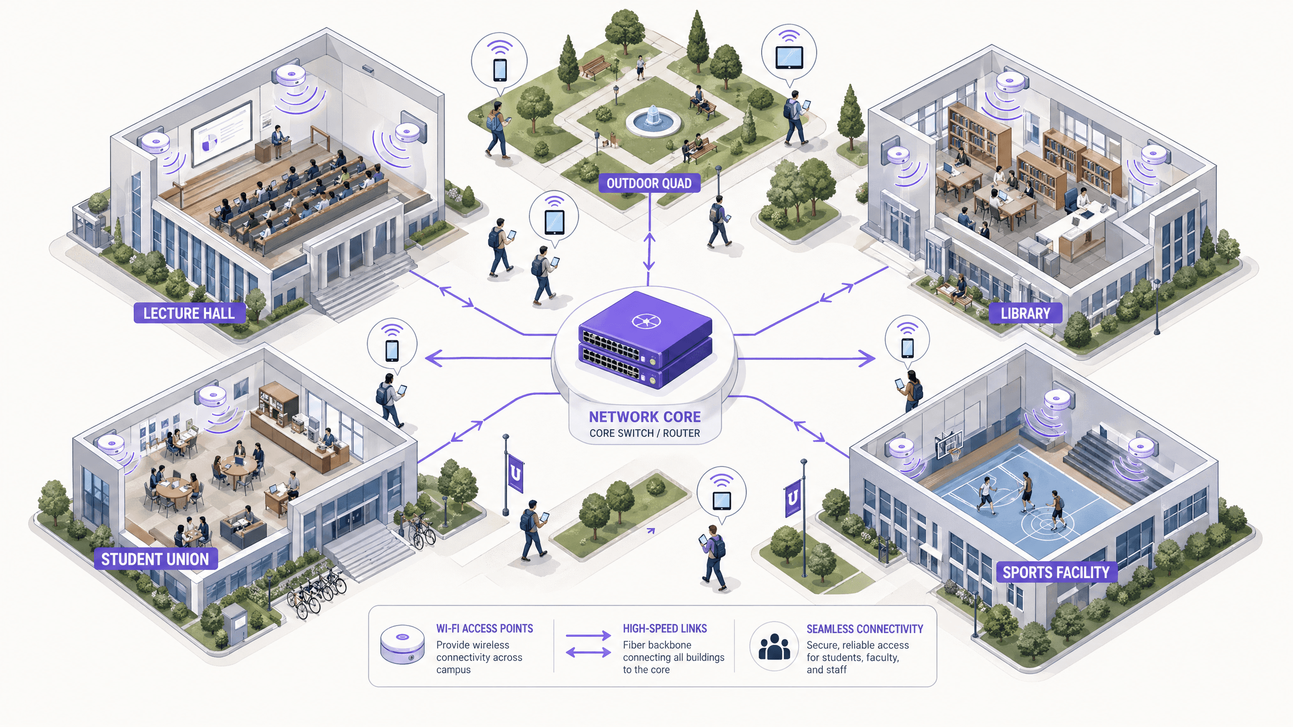 University WiFi: How to Build a Campus-Wide Wireless Network