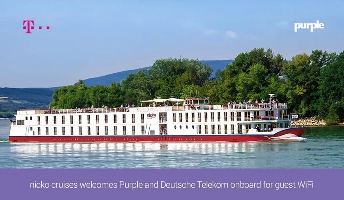 nicko cruises welcomes Purple and Deutsche Telekom on-board for guest WiFi