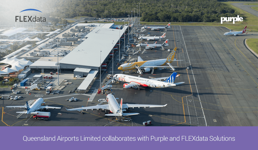 Queensland Airports Limited select Purple and FLEXdata Solutions for their WiFi and location analytics solution|
