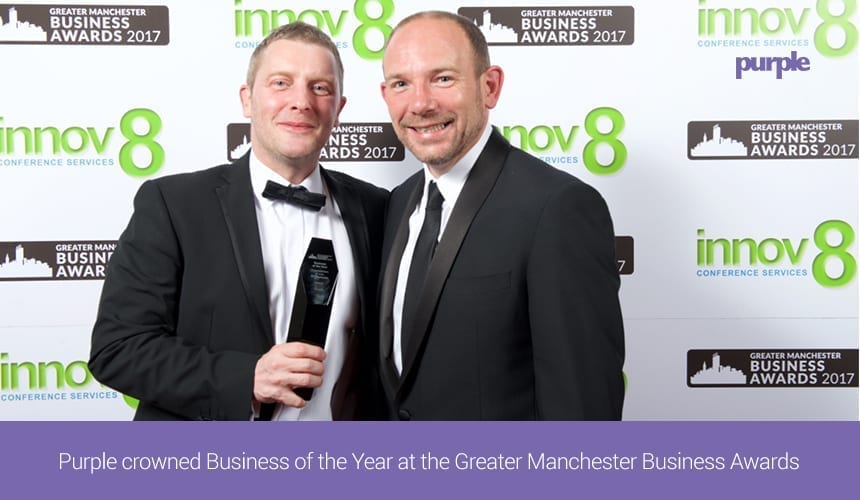 Purple crowned Business of the Year at the Greater Manchester Business Awards