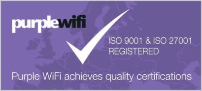 Purple WiFi certified for Quality and Information Security