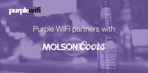 Purple WiFi partners with Molson Coors to provide WiFi hotspot-driven CRM system