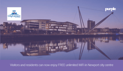 Visitors and residents can now enjoy FREE unlimited WiFi in Newport city centre