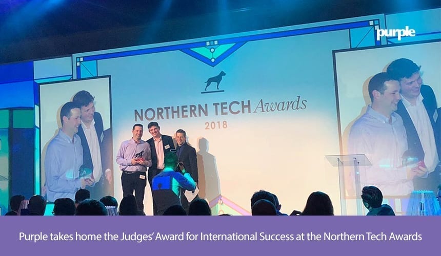 Purple takes home the Judges’ Award for International Success at Northern Tech Awards||