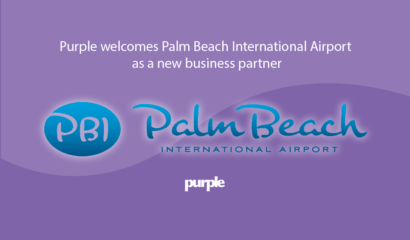 purple & palm beach international airport announcement header