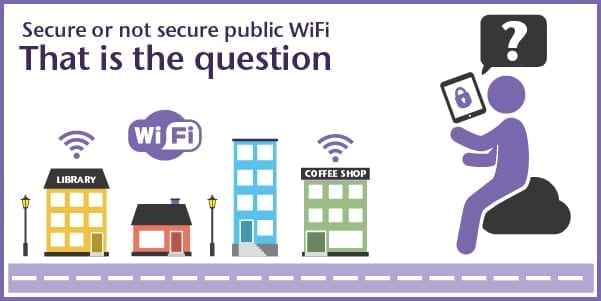 Secure or not secure public WiFi. That is the question.
