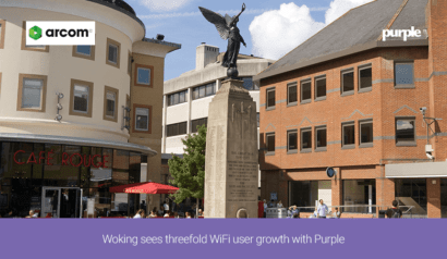 C2i Woking Digital and Woking Shopping turn Purple