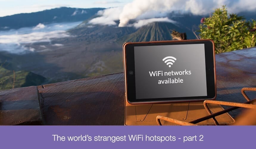 The world’s strangest WiFi hotspots - part 2|Moraine Lake in Banff National Park