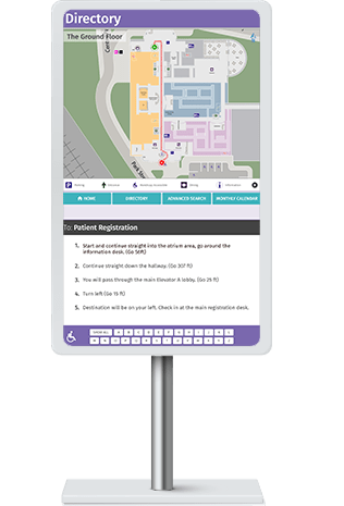 kiosk wayfinding