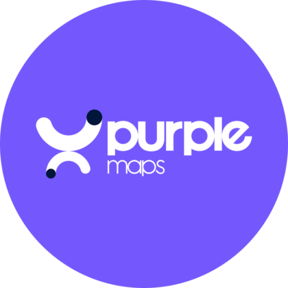 purple maps logo