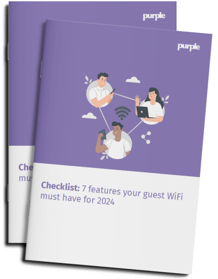 Brochure cover for WiFi features checklist.