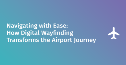 Digital airport wayfinding guide concept.