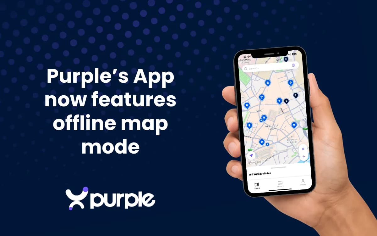 Purple's App now features offline map mode